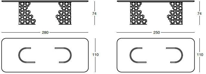 Longhi Прямоугольный стол из хрусталя Loveluxe 2017 – essence collection T 160 - Вид №2