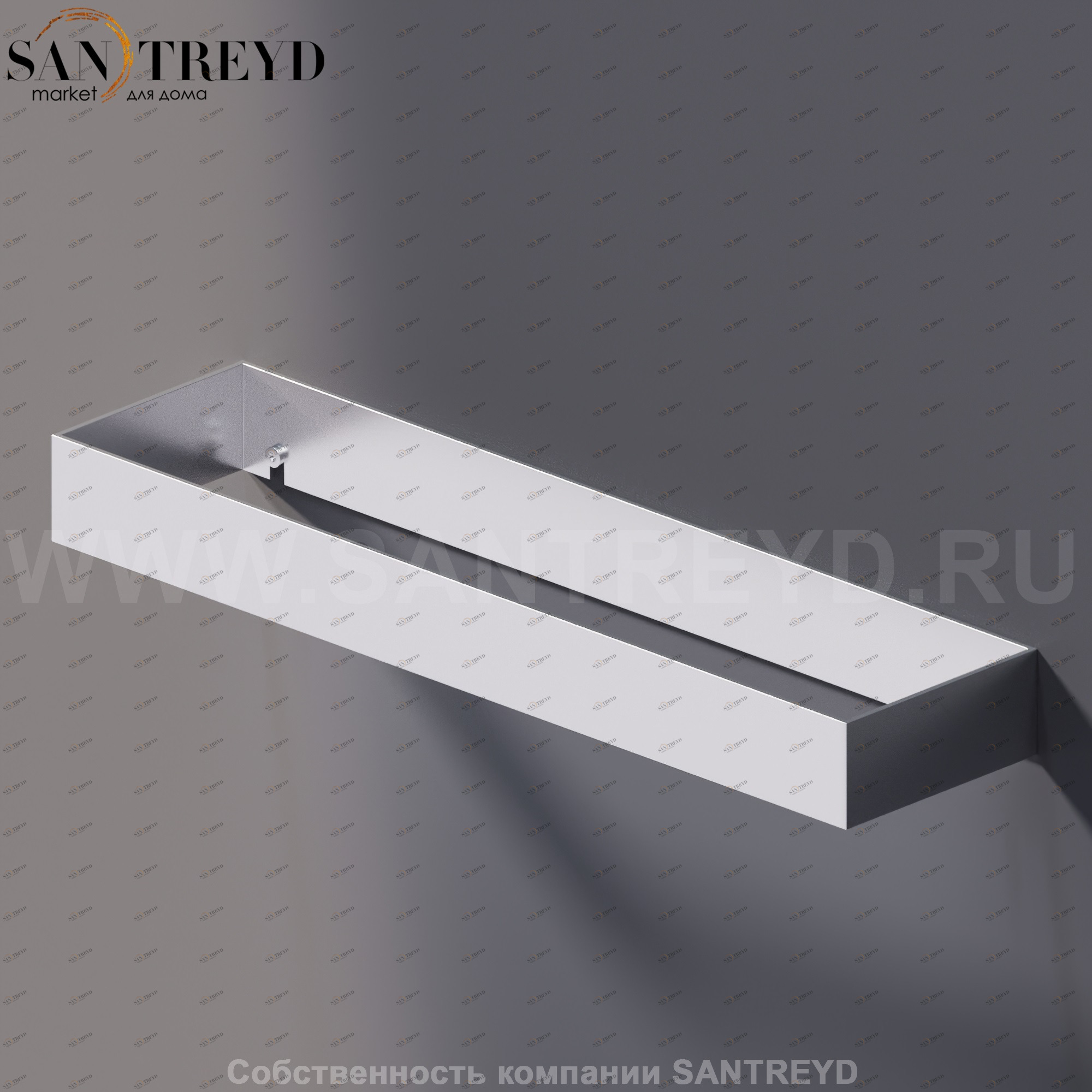 Agape 369 Базовый опорный элемент / Полотенцедержатель 40 см хромированный сатин A369201SP