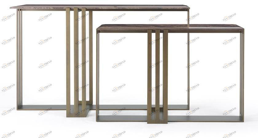 ETRO Home Interiors Прямоугольная металлическая консоль Klee sun-id-1345305