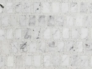 Lithos Mosaico Italia Пол из песчаника и каррарского мрамора Maison&objet 2018