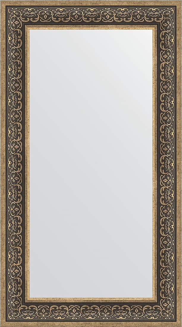 BY 3096 Зеркало в багетной раме - вензель серебряный 101 mm EVOFORM Definite