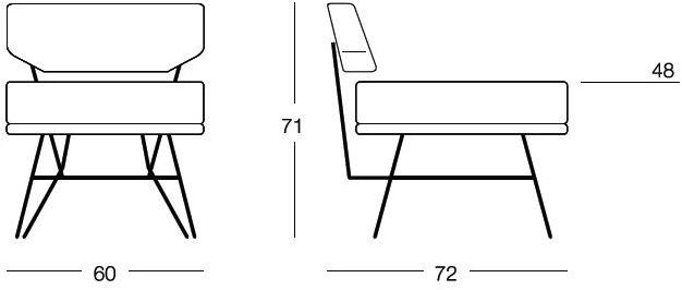 arflex Кресло с тканевой обивкой Elettra sun-id-1505438 - Вид №18