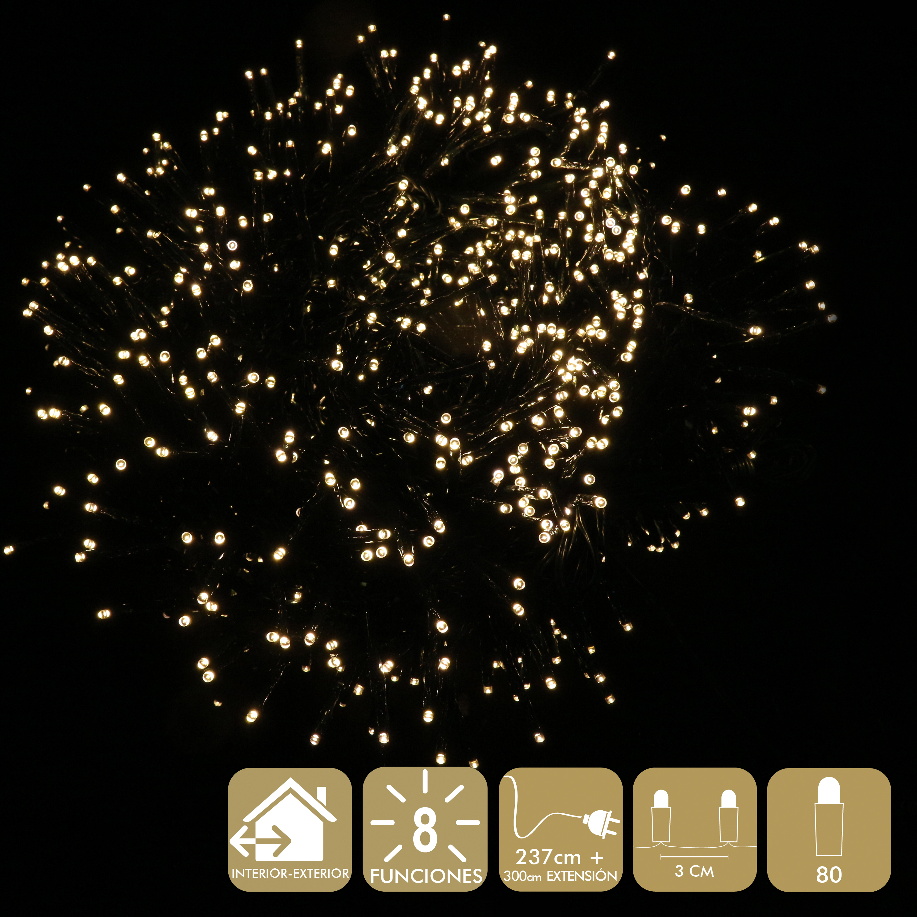 DZ-110-157 ГИРЛЯНДА 80 LED (220V) TO4ROOMS  - Вид №1