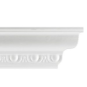 Плинтус потолочный инжекционный D 101/80 (45 шт. в упак.) STSR-2020