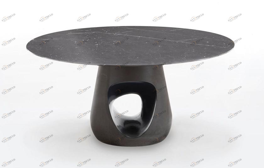 Casamania & Horm Овальный или круглый стол из мрамора и бетона Barbara sun-id-1415565