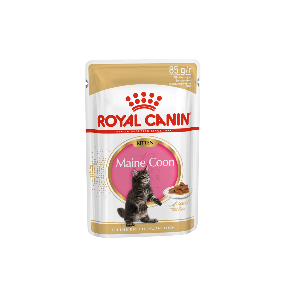 ПР0049153 Корм для котят Kitten Мейн Кун, в соусе пауч 85г ROYAL CANIN 