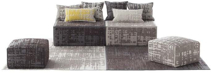 GAN Подушка из шерсти с вышивкой Canevas sun-id-1391230 - Вид №2