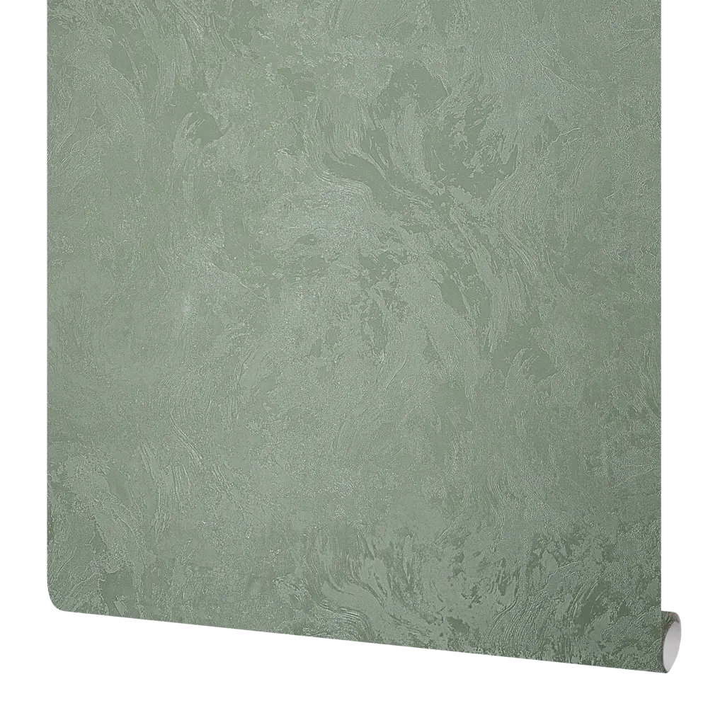 Victoria Stenova Afelia - Флизелиновые обои зеленые с текстурой штукатурки 89423698 STLM-1575132