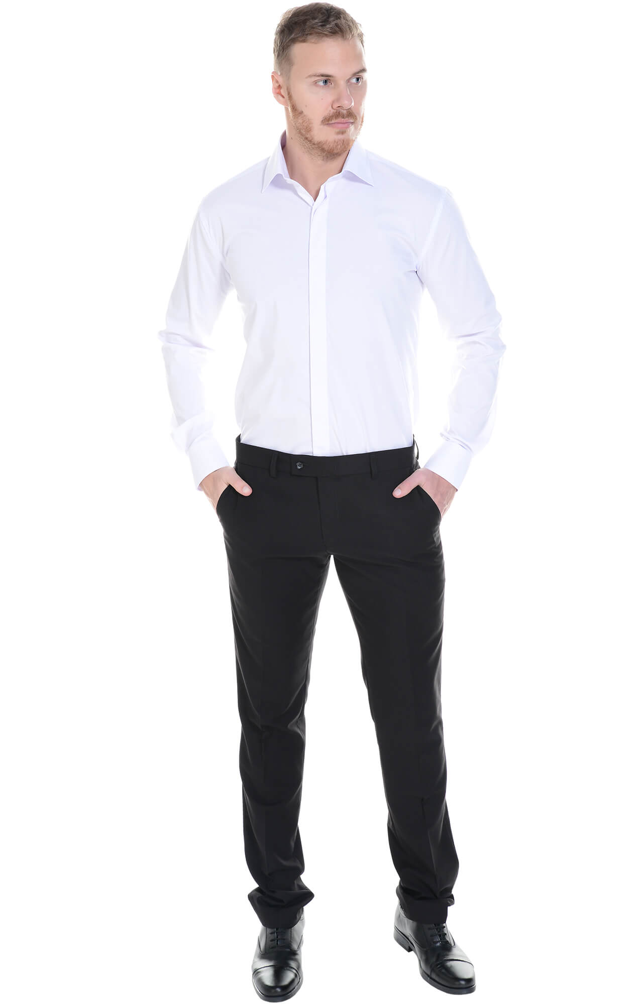 61915 Брюки  мужские, цвет black El-Risto  Одежда для официантов  размер 48/176  - Вид №4