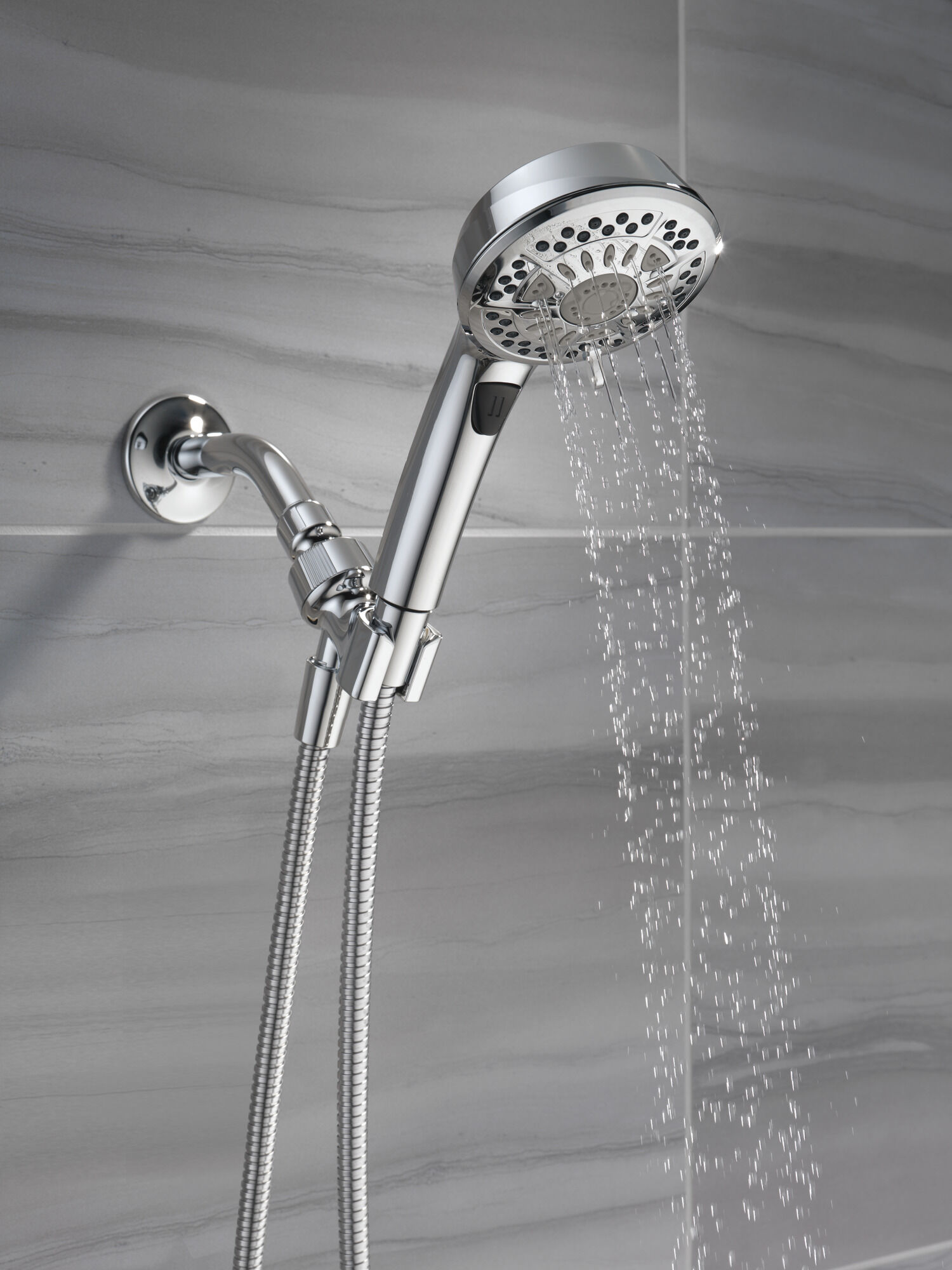 75601 7 Настройка ручного душа Delta Faucet Universal Showering Хром  - Вид №9