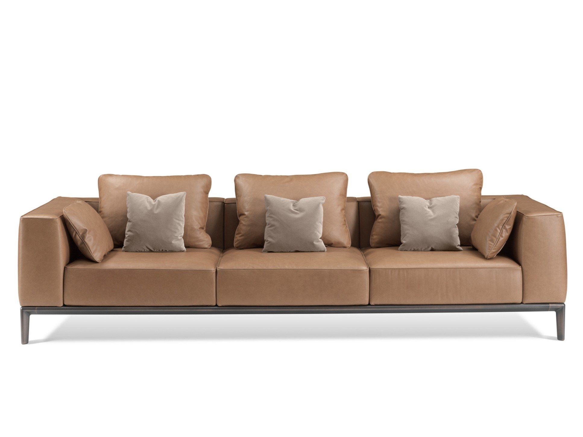 4-местный кожаный диван GHIDINI1961 Milo ARCH-00099074