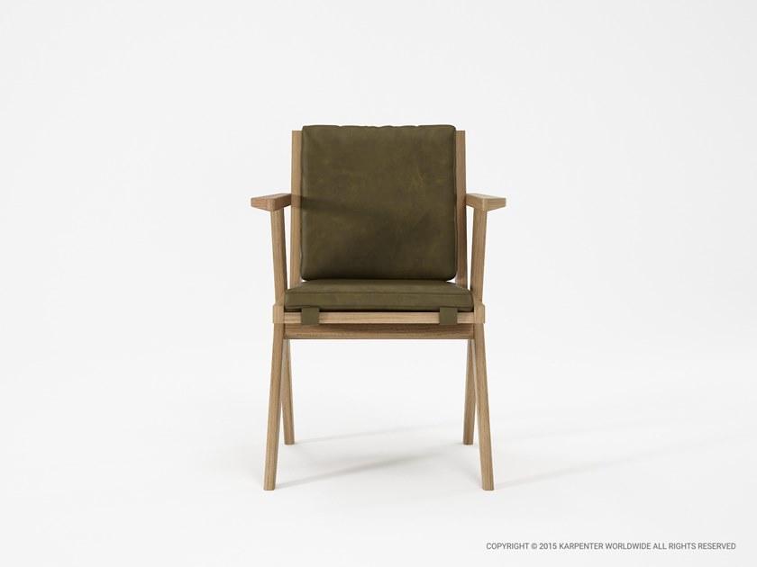 KARPENTER Мягкое кожаное кресло с подлокотниками Tribute sun-id-1346252 - Вид №4