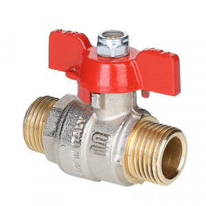 S.219.04 Кран шаровой ENOLGAS BASIC с ручкой «бабочкой» и наружной резьбой Valtec 1/2"