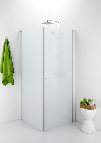 500.940.00.5 IDO Showerama 10-02 прямая душевая стенка, IDO Showerama 10-02, матовые профили / прозрачное стекло, 700x900 мм 