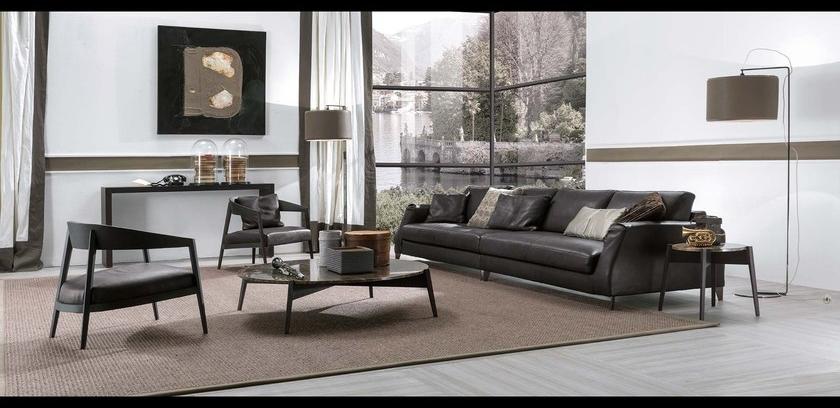 Frigerio Salotti Секционный мягкий диван из кожи Davis sun-id-1507578 - Вид №2