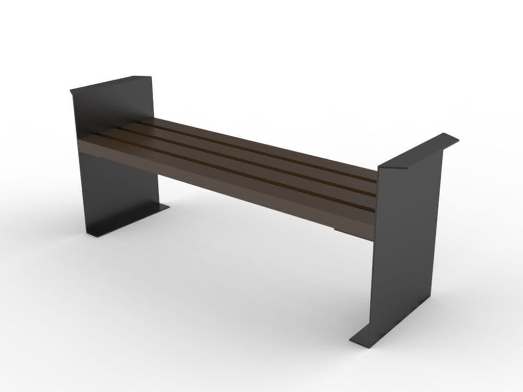 Переработанная пластиковая скамейка без спинки EUROCOMITALIA современная мебель ARCH-00045648