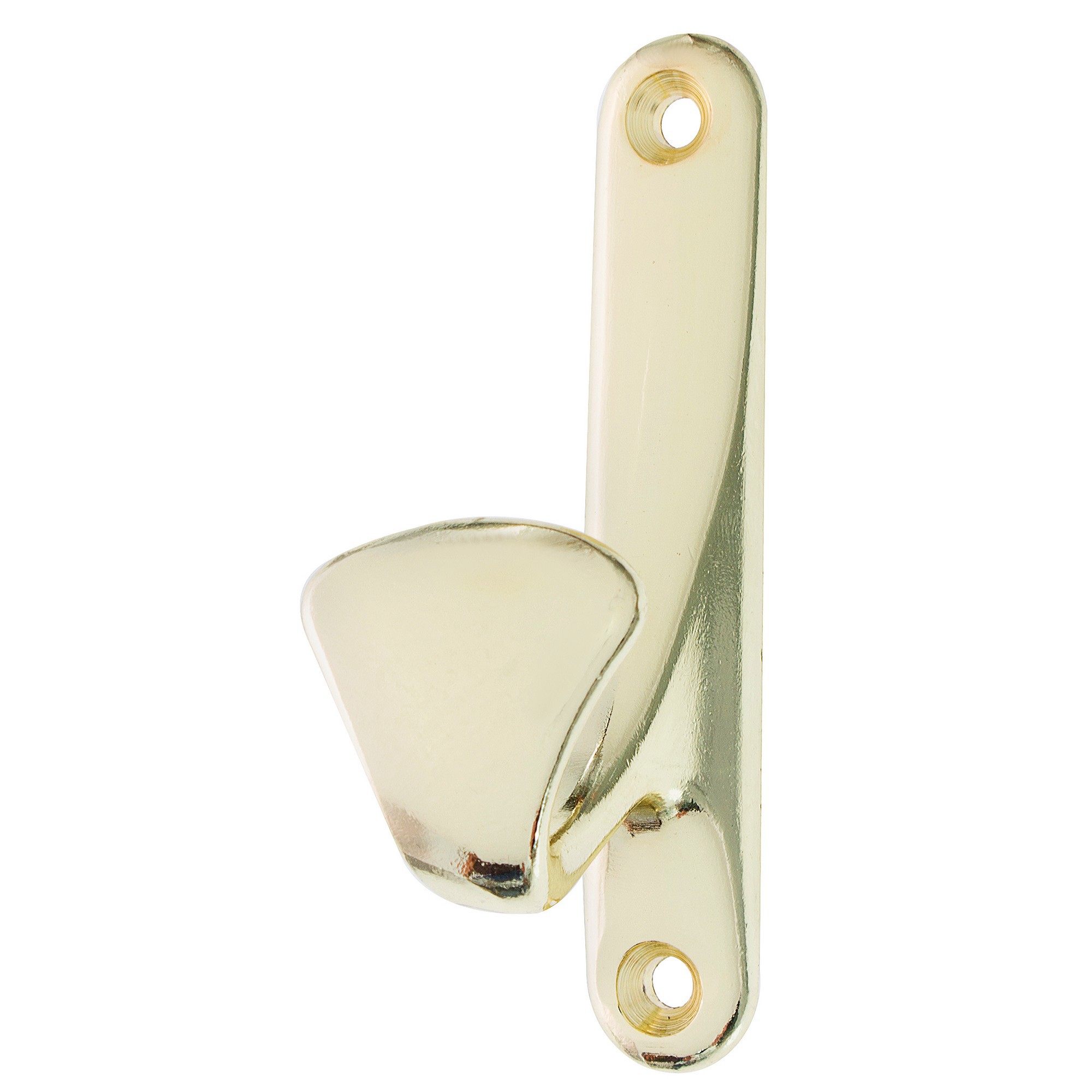 18481009 Крючок максимальная нагрузка 10 кг 90 мм сталь крепление на саморезы цвет латунь STLM-0010963 Santreyd 