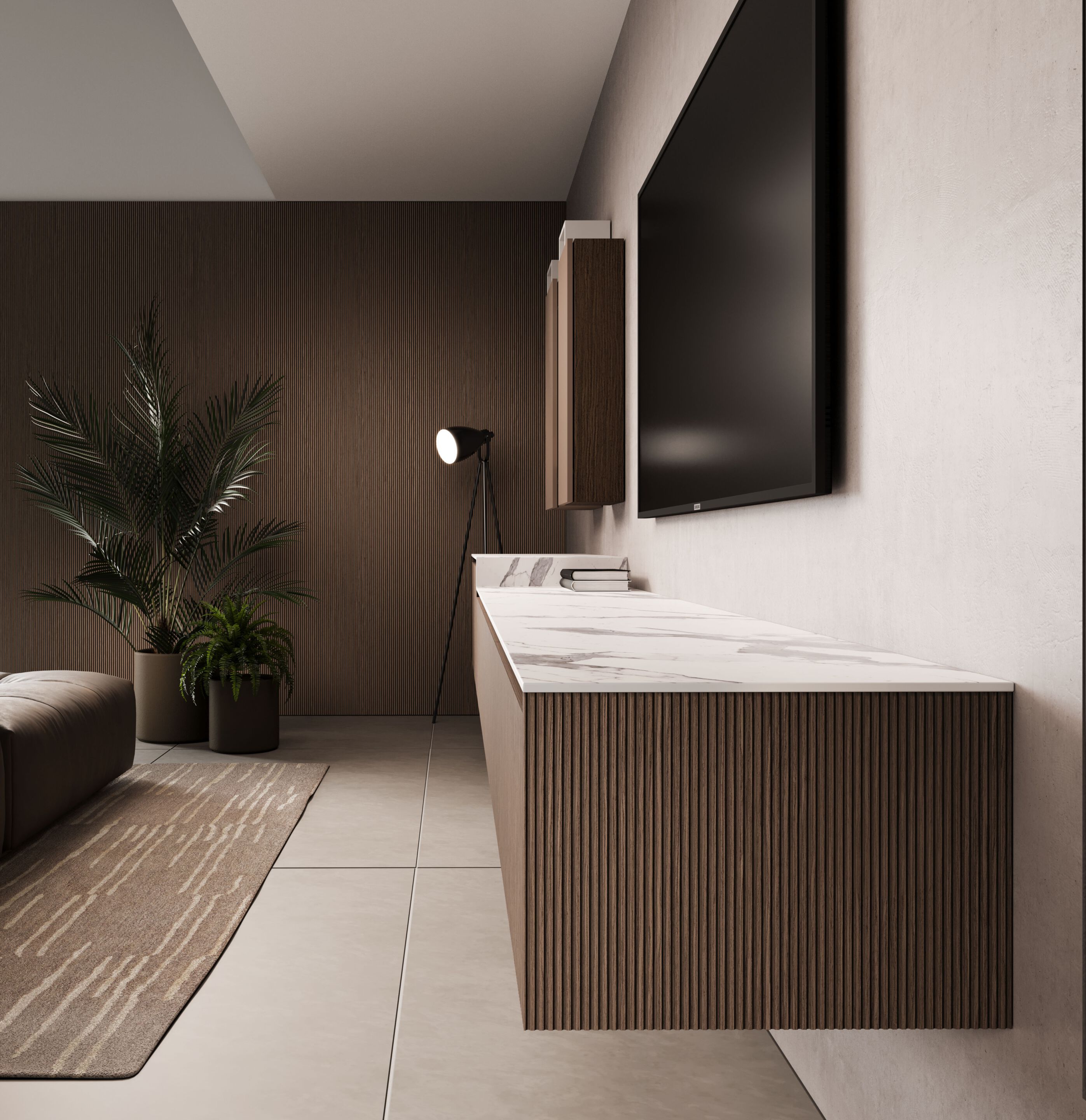 Секционная оборудованная стена Mobiltesino Millerighe Color ARCH-00072849 - Вид №2