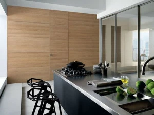 GAROFOLI Распашная дверь из дуба заподлицо со стеной Design