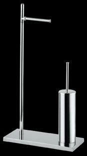 TE633 Стойка напольная с бумагодержателем и ёршиком, h 75 см. bagno&associati Complementi