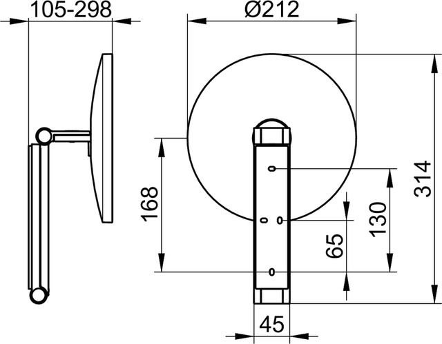 17612030000 Косметическое зеркало KEUCO Kosmetikspiegel - Вид №2