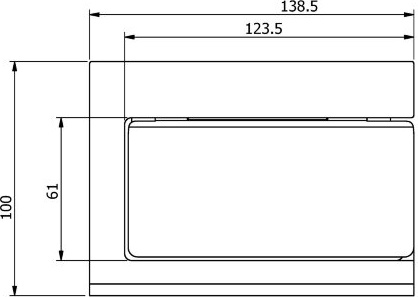 38041A Бумагодержатель подвесной цвет хром LANGBERGER VICO - Вид №2