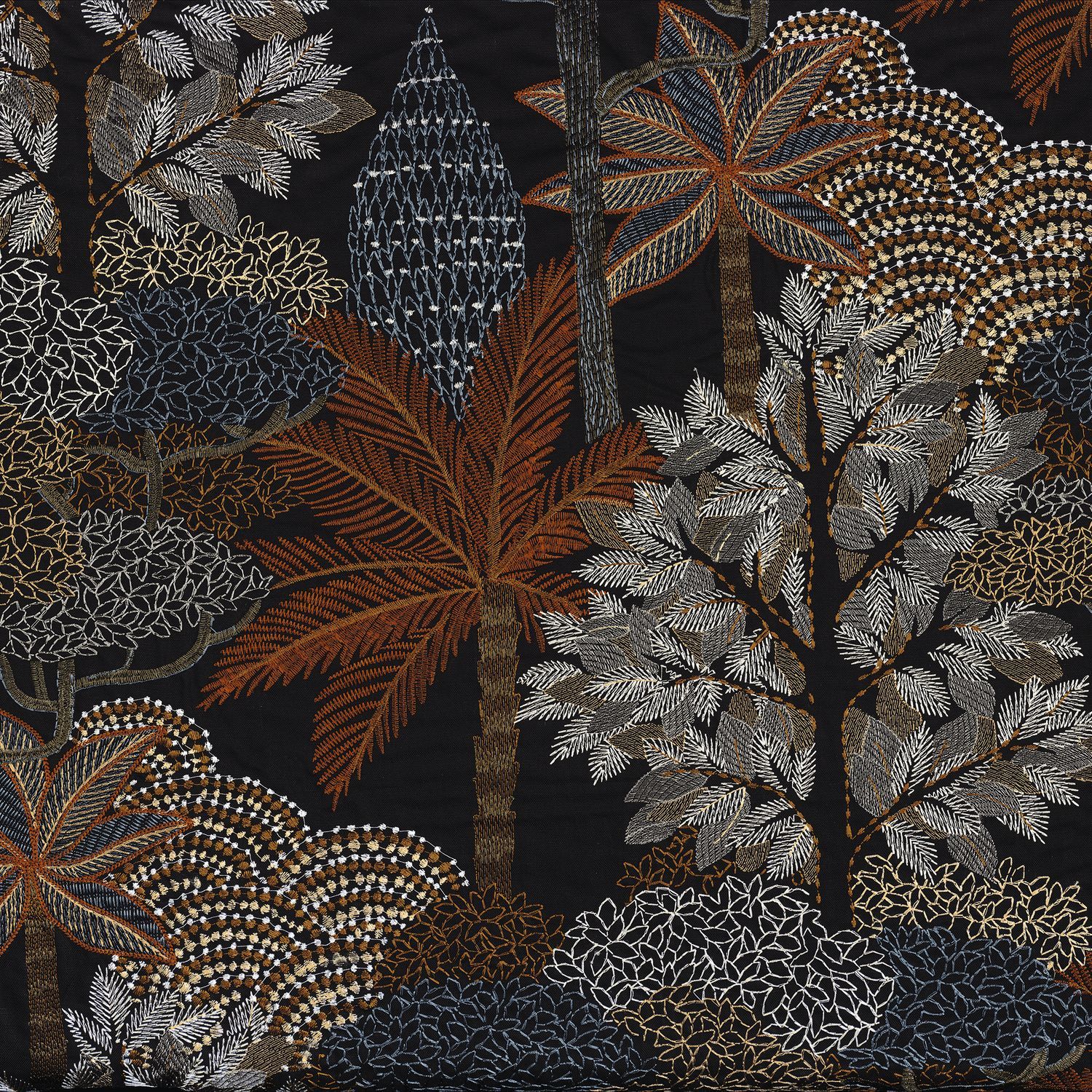 Вискозная ткань с графическим рисунком Casamance Voyage Imaginaire ARCH-00077789 - Вид №3