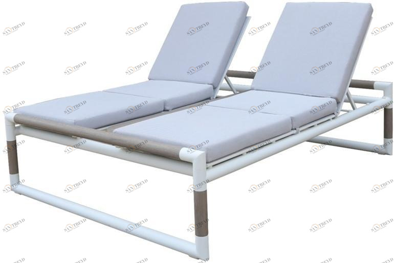 Les jardins Алюминиевая регулируемая двуспальная садовая кушетка Bastingage Dbb6100 / dbb6110