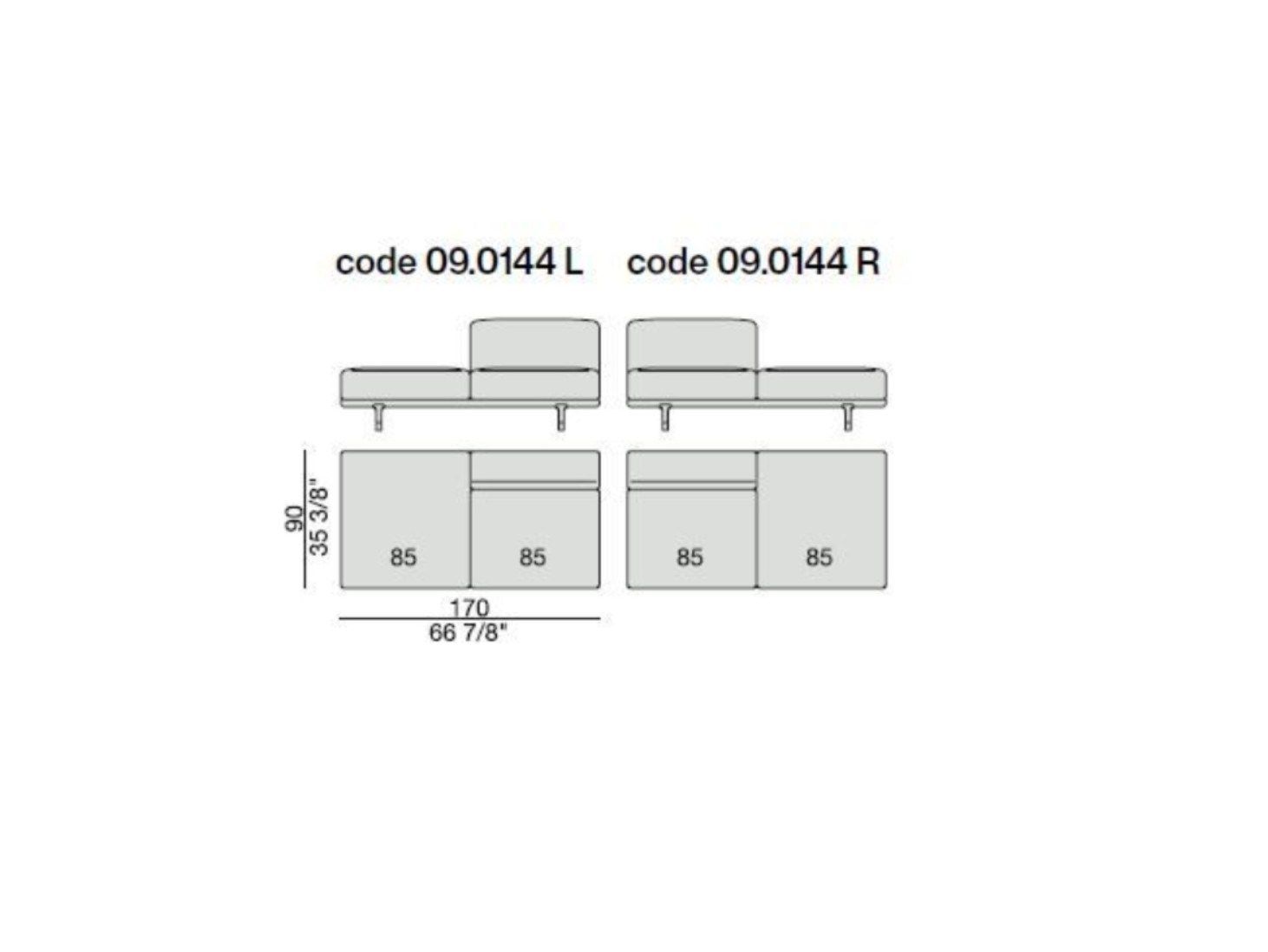 Тканевый диван с отсеком для хранения Porada Soul ARCH-00136846 - Вид №23