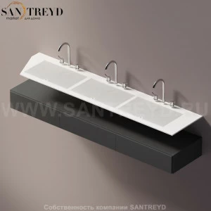 AELLN0AC32022ZZ Подвесная раковина настенная прямоугольная Agape Ell белая