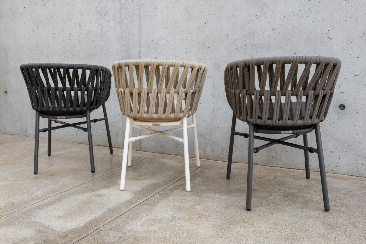 Штабелируемый садовый стул с подлокотниками DRIGANI Drop ARCH-00044870 - Вид №17