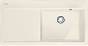 124.0335.859 Best, серия mythos, керамика, мойка mtk 611-100, установка сверху, вентиль-автомат, чаша слева, ваниль Franke Franke Mythos