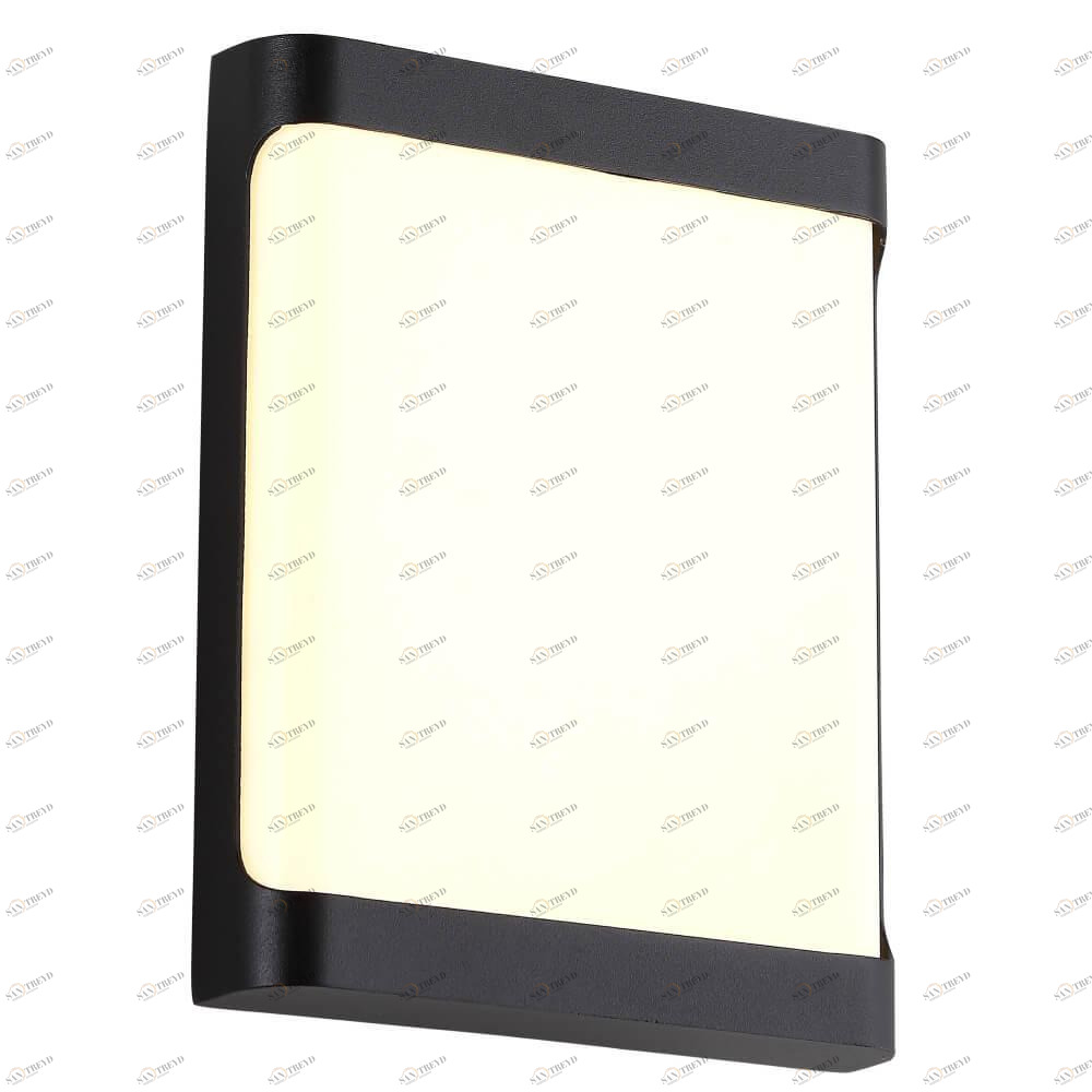 Уличный настенный светильник светодиодный 20х20 см бело-черный CLT CLT 441W BL CRYSTAL LUX CLT 441 00-3898352 Белый;черный 