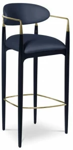 KOKET Табурет высокий тканевый с подлокотниками Nahema