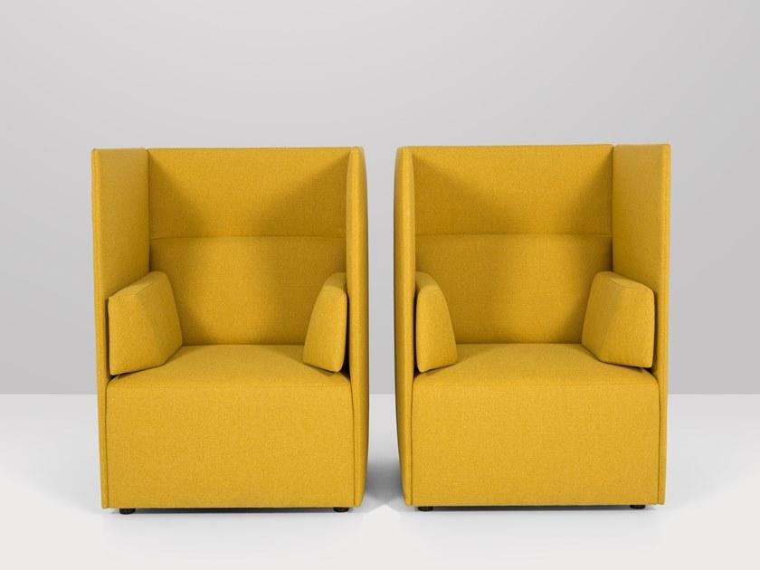 Recor Home Кресло из ткани с подлокотниками с высокой спинкой Central sun-id-1351212 - Вид №1