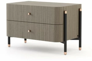 Laskasas Прямоугольная тумбочка из дерева с ящиками Rosie