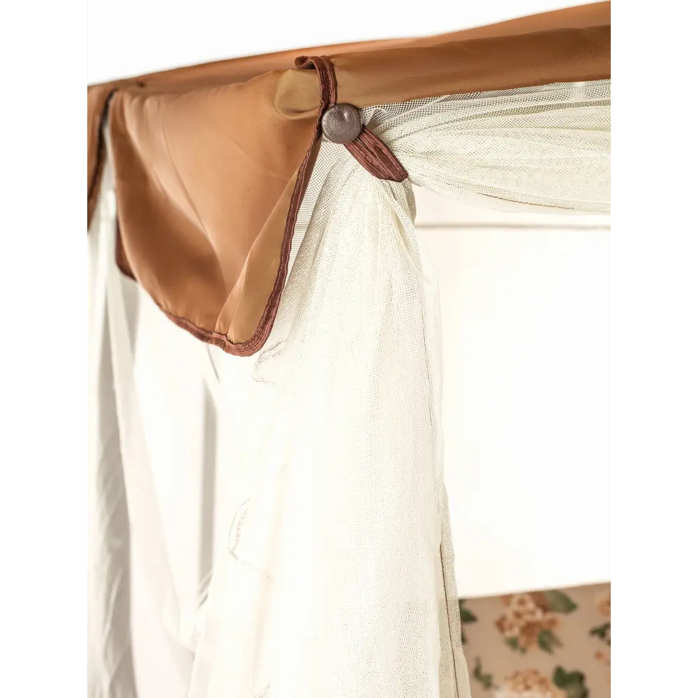 Качели садовые Naterial Ривьера 3-х местные (до 280 кг) коричневый/ бежевый STLM-2053275 - Вид №2