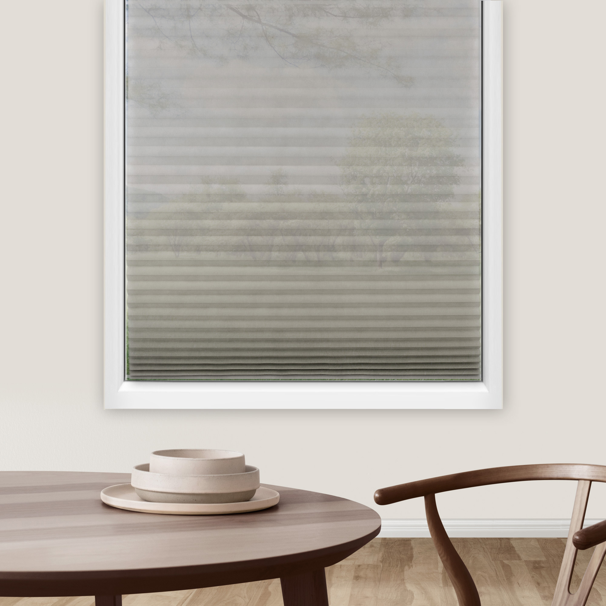 87557168 Жалюзи плиссе LY-PB02 90x190 см текстиль серые STLM-0074473 Santreyd  - Вид №4