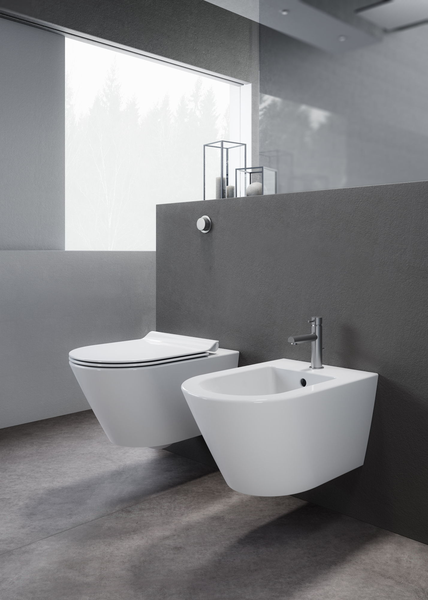 941609 Подвесной унитаз настенный Белый GSI ceramica  Италия  - Вид №2