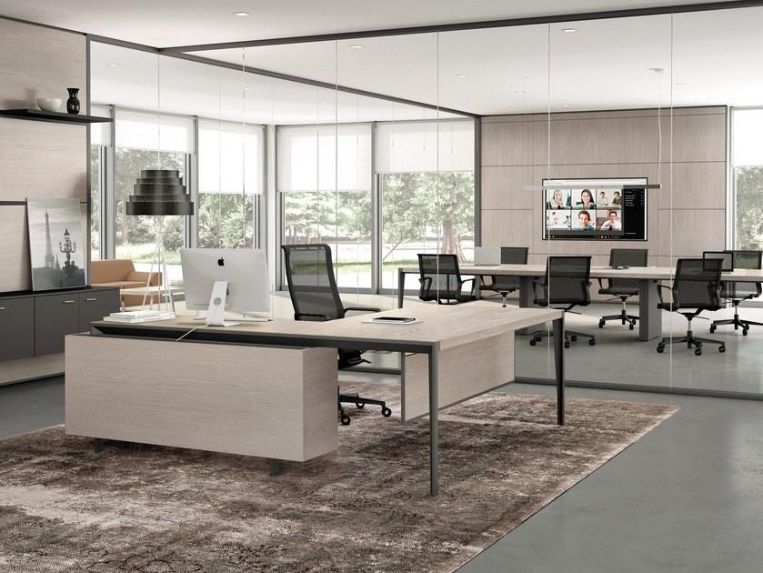 Quadrifoglio Исполнительный угловой письменный стол с ящиками X9 sun-id-1356506 - Вид №4