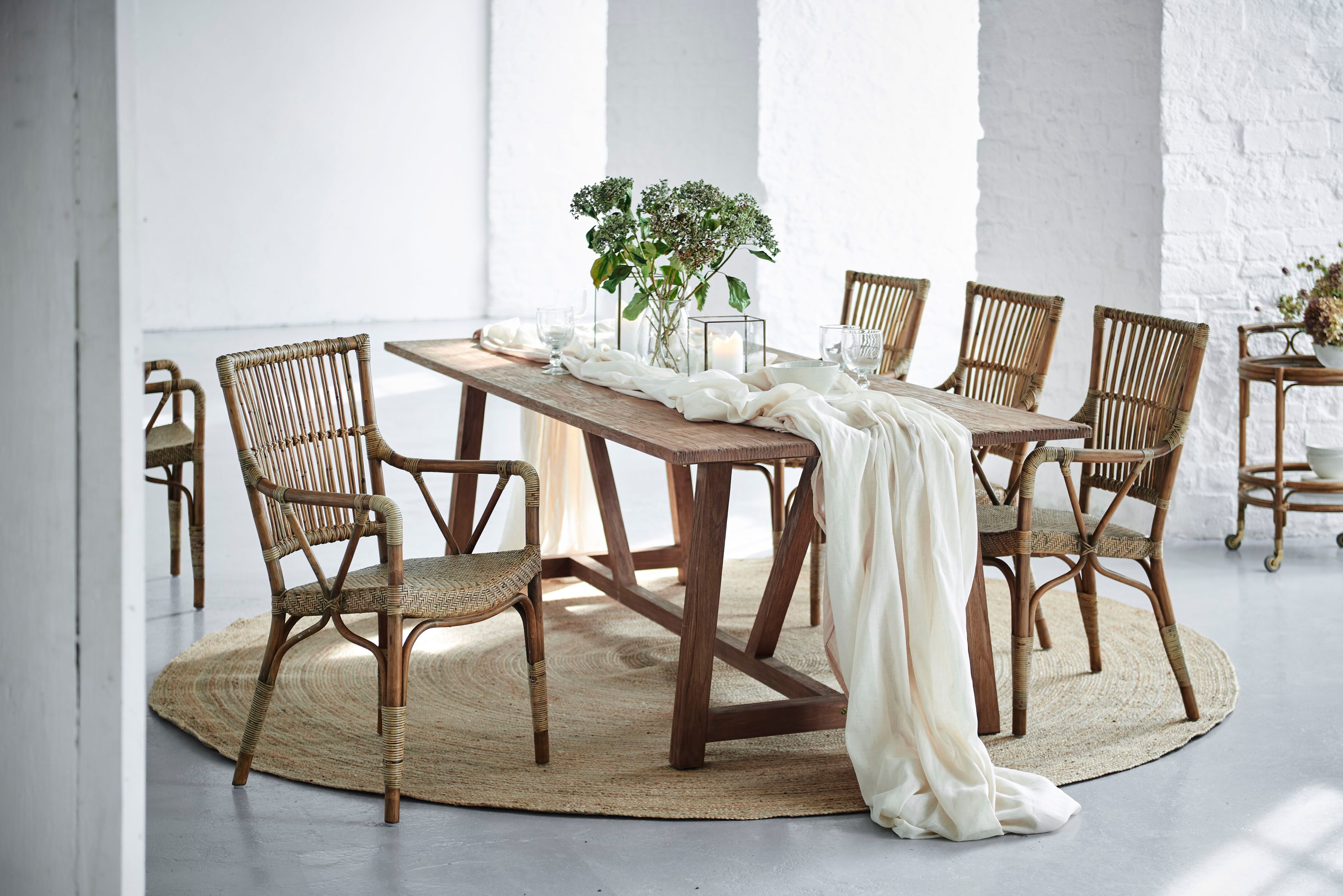 Стул из ротанга с подлокотниками Sika Design Originals ARCH-00056227 - Вид №1