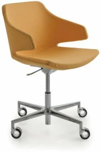 Luxy Регулируемое по высоте кресло из ткани с 4 спицами и колесами Meraviglia