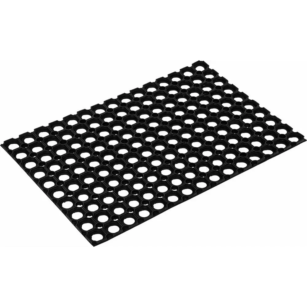 Коврик грязезащитный каучук Amigo 25x75 см цвет черный STLM-2152090