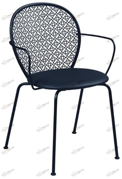 Fermob Штабелируемый стул с подлокотниками со встроенной подушкой Lorette 5722