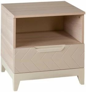 1485 Тумба прикроватная с 1 ящиком Сканди Жемчужно-белый R-HOME
