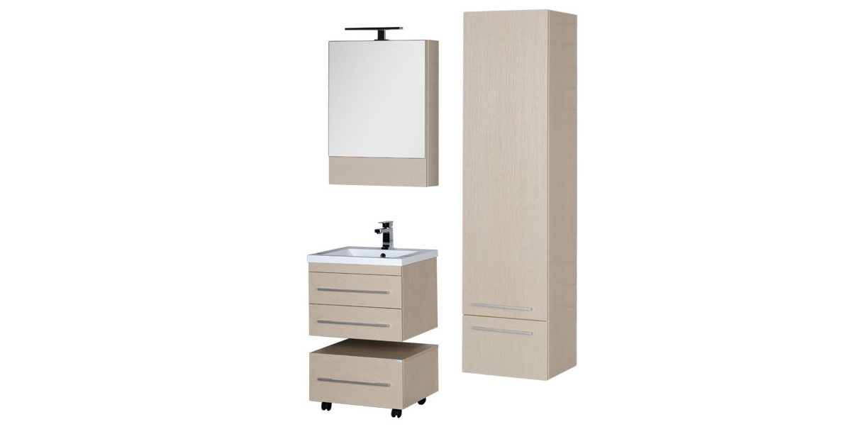 Комплект мебели Aquanet Нота 58 светлый дуб (камерино) 00161266 - Вид №1