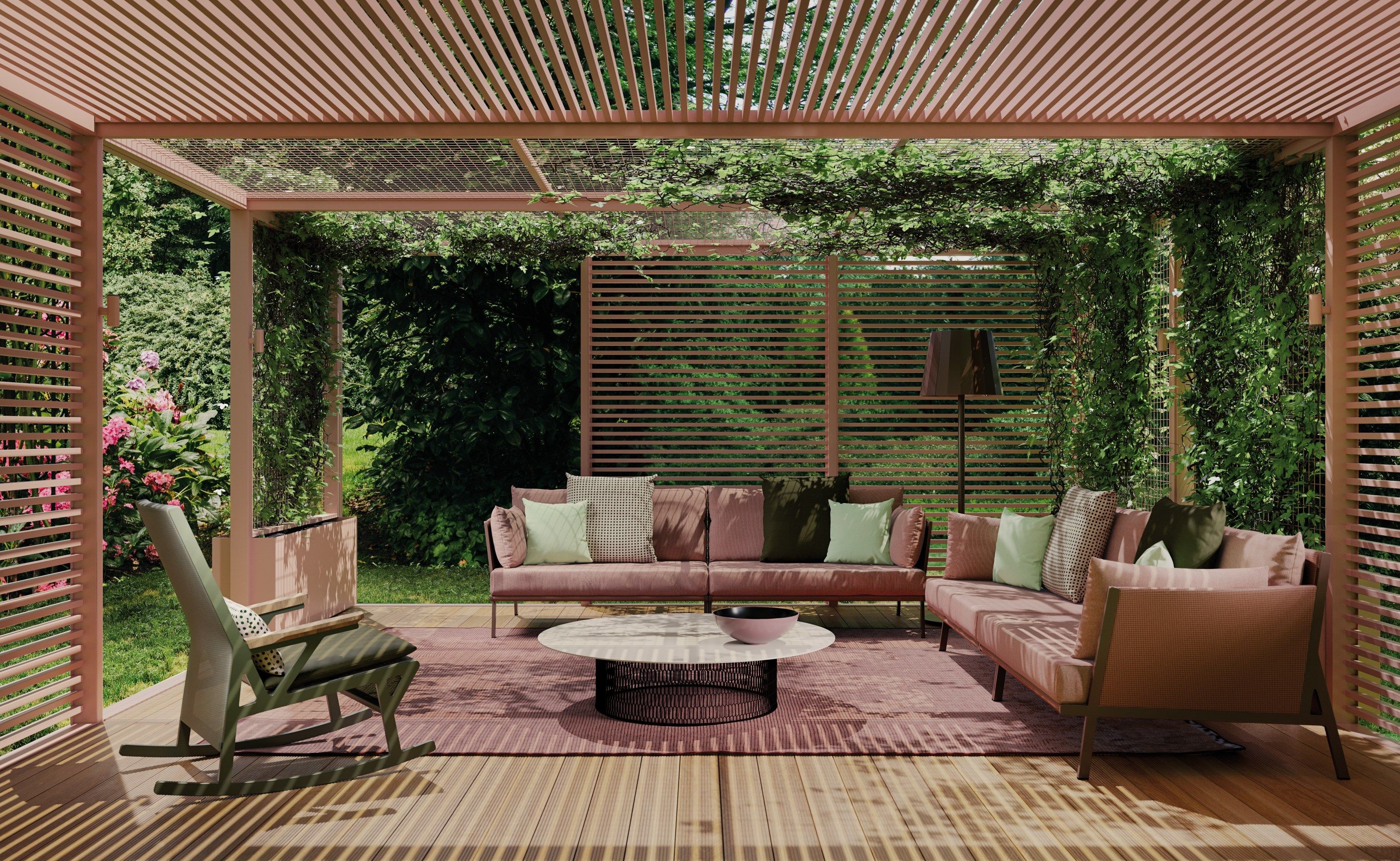 Тканевое кресло-качалка Kettal Vieques ARCH-00073999 - Вид №1