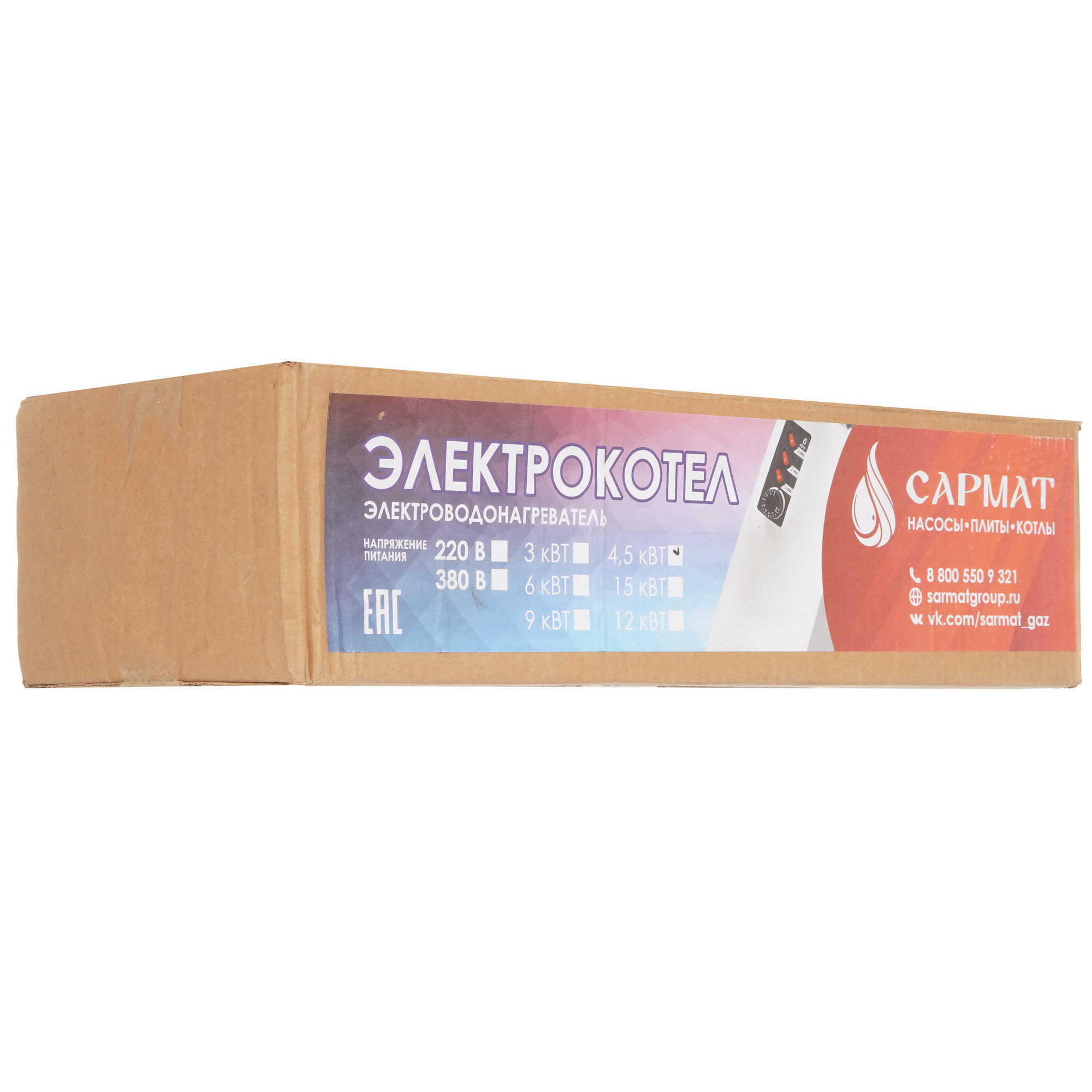 5485979 Электрический котел AXIS САРМАТ ЭВПМ-А 4 4.5 кВт STDN-0033271 - Вид №7