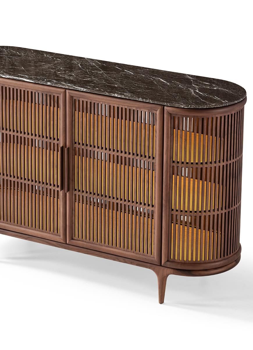 Шкаф из орехового дерева с ящиками Mobi груша ARCH-00027821 - Вид №2