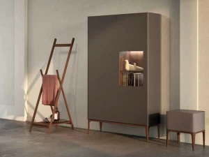 Mobiltesino Высокий модульный шкафчик для ванной из ясеня с дверцами Suite